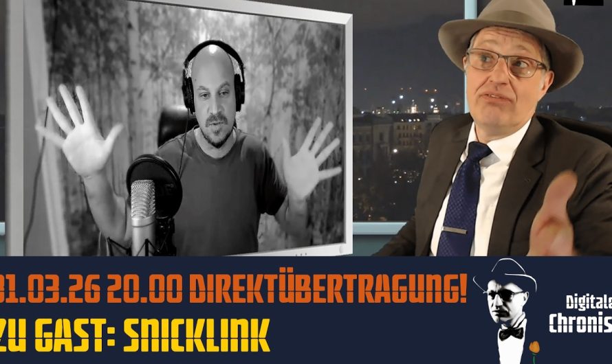 Aufzeichnung vom 31.03.26 Direktübertragung! Zu Gast: Snicklink