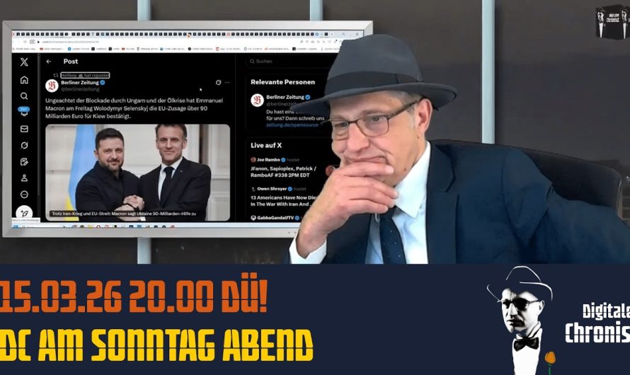 Aufzeichnung vom 15.03.26 Direktübertragung! DC am Sonntag Abend