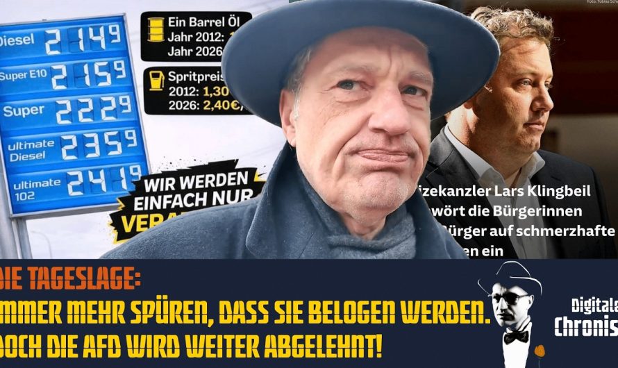 Die Tageslage: Immer mehr spüren, dass sie belogen werden. Doch die AfD wird weiter abgelehnt!