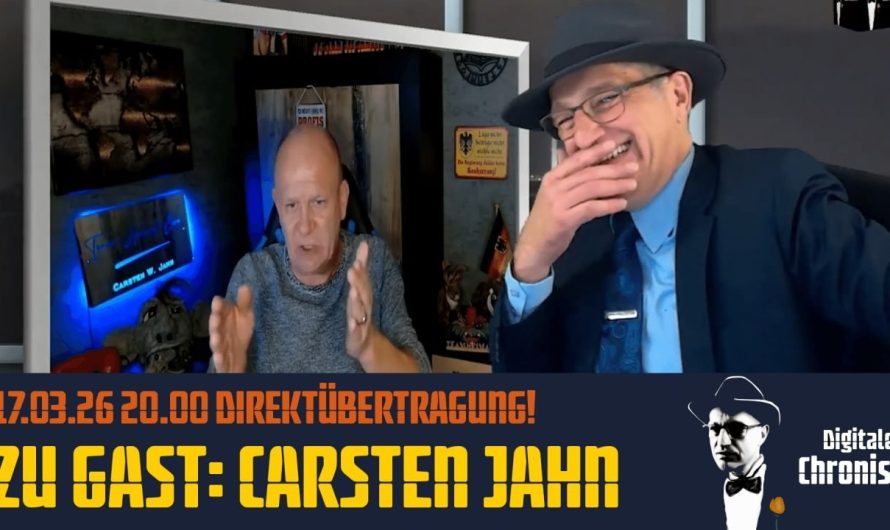 Aufzeichnung vom 17.03.26 Direktübertragung! Zu Gast: Carsten Jahn