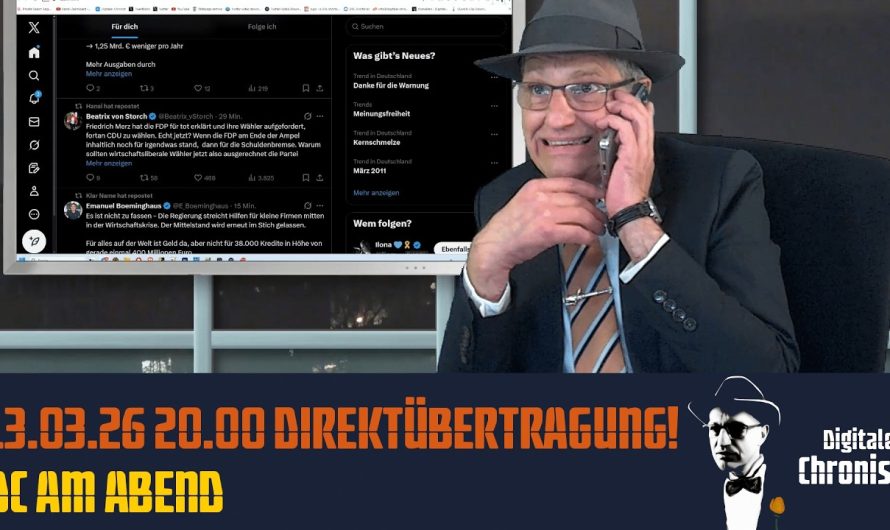 Aufzeichnung vom 13.03.26 Direktübertragung! DC am Abend
