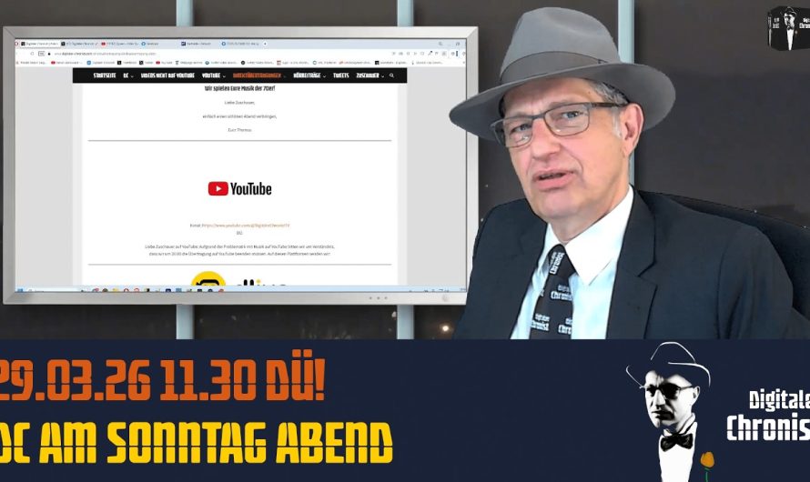 Aufzeichnung vom 29.03.26 DÜ! DC am Sonntag Abend