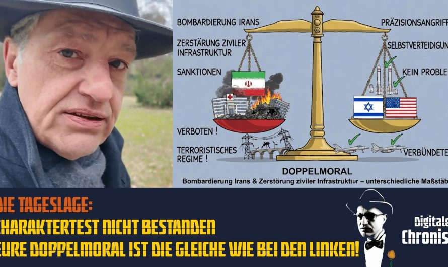 Die Tageslage: Charaktertest nicht bestanden – Eure Doppelmoral ist die Gleiche wie bei den Linken!