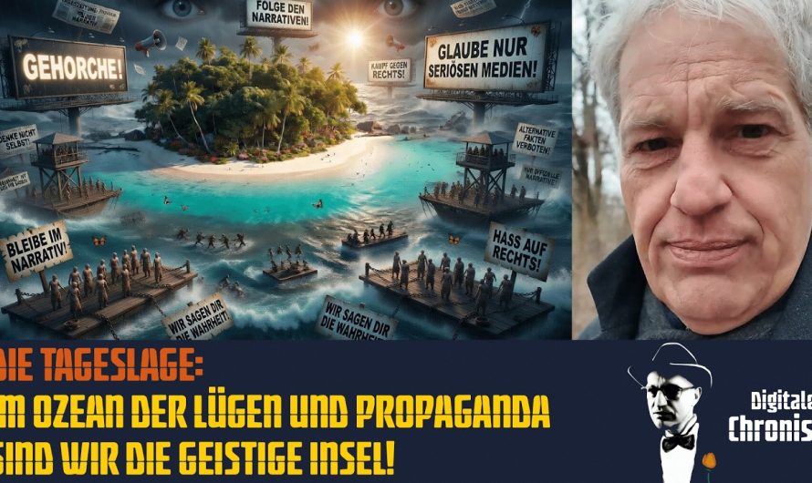 Die Tageslage: Im Ozean der Lügen und Propaganda sind wir die geistige Insel!