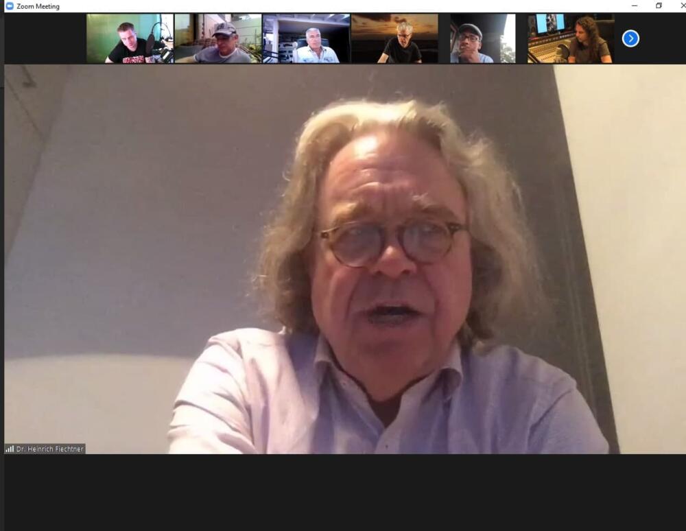 Dr. Heinrich Fiechtner im Zoom Meeting